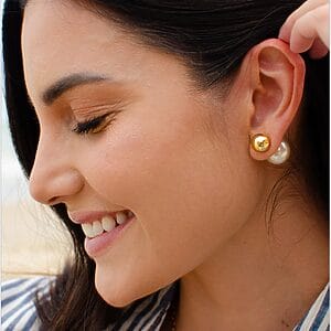 Dual-Sphere Earrings