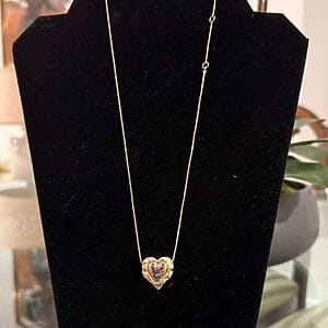 Rodio Gold Heart Luxe Set