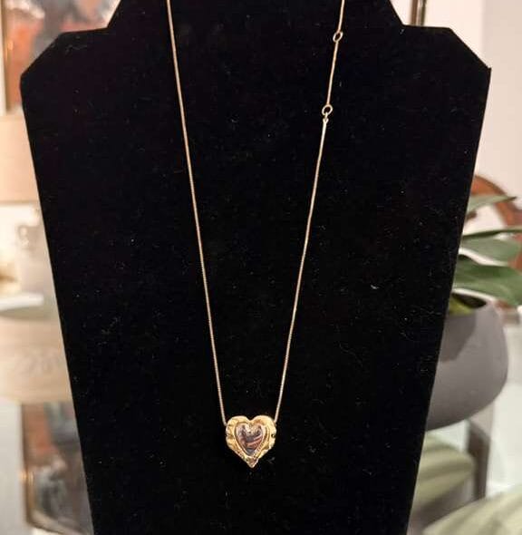 Rodio Gold Heart Luxe Set