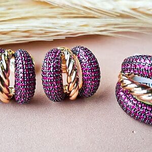 Ruby Twist Luxe Set jewelry for special occasions