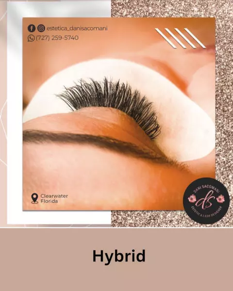 Dani Sacomani Hybrid Eyelash Extensions - How to Choose, Styles & Care Tips in Clearwater, FL