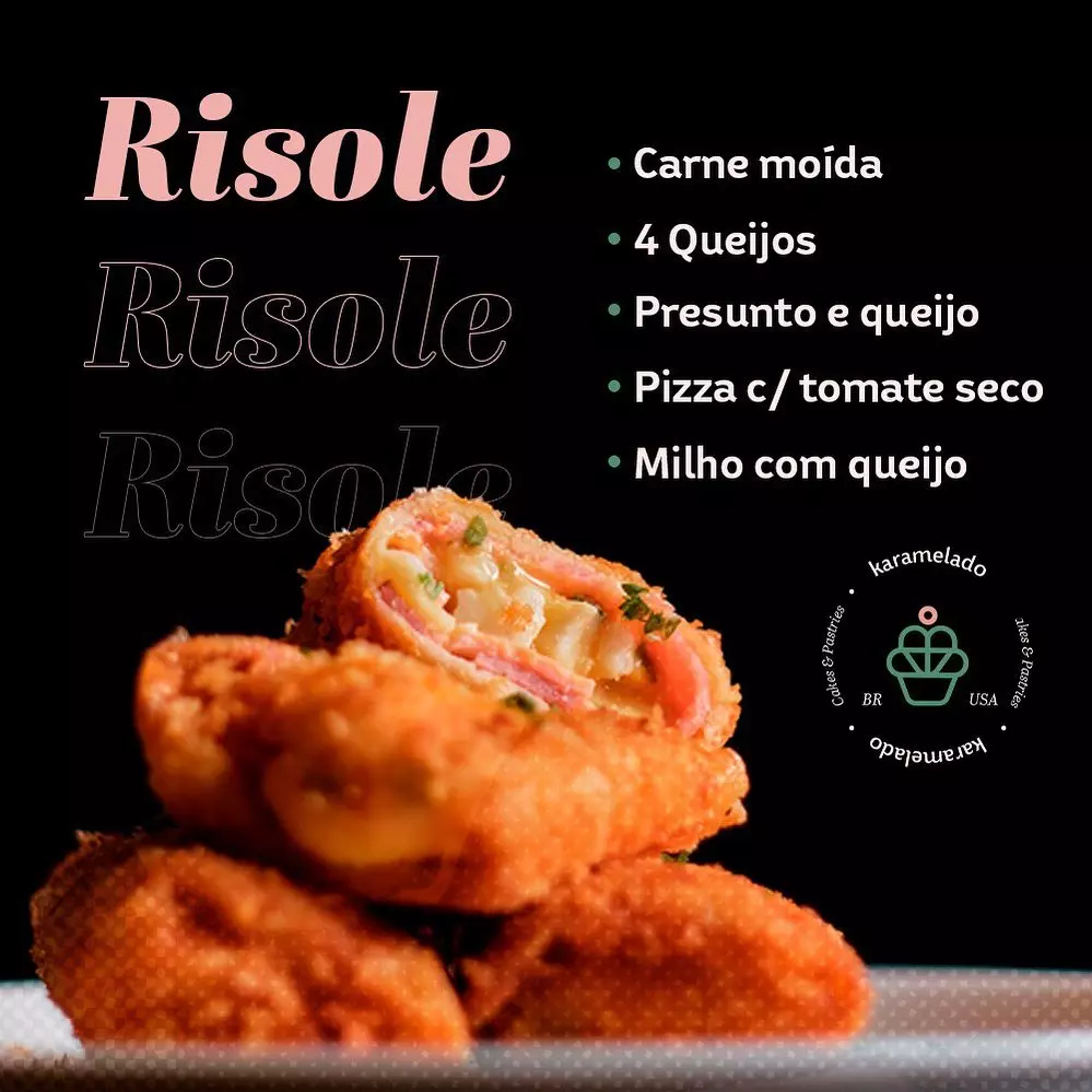 Beef croquete risole | Karamelado Savory Traditional Brazilian Snacks (100 pieces) Karamelado Savory Traditional Brazilian Snacks (100 pieces) - Image 2
