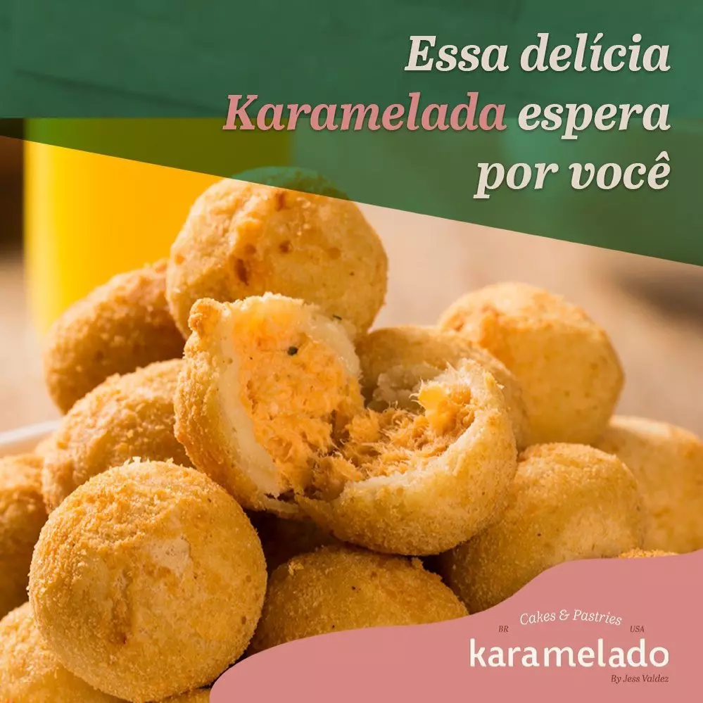 Coxinha de frango chicken bites Bakery clearwater fl | Karamelado Savory Traditional Brazilian Snacks (100 pieces) Karamelado Savory Traditional Brazilian Snacks (100 pieces) - Image 3