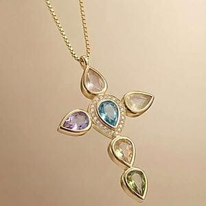 Drops of Light Cross Necklace