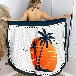 Sunset Beach Sarong Wrap and Skirt - Fashion Brasil Sun and Sea