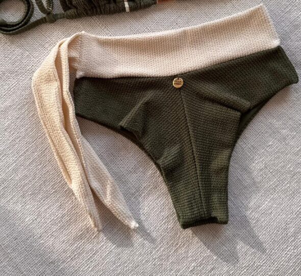 Forest Sand Textured Brazilian Bikini – Fashion Brasil Sun and Sea