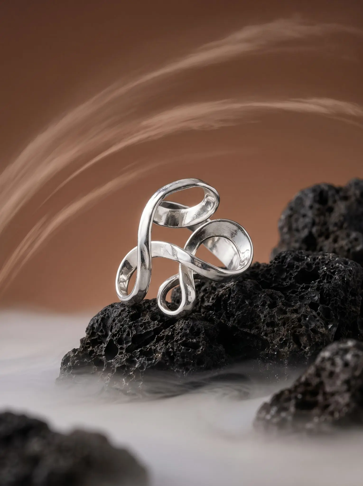 madu anel w | Silver Flow Ring - Madu Joia Rara Silver Flow Ring - Madu Joia Rara