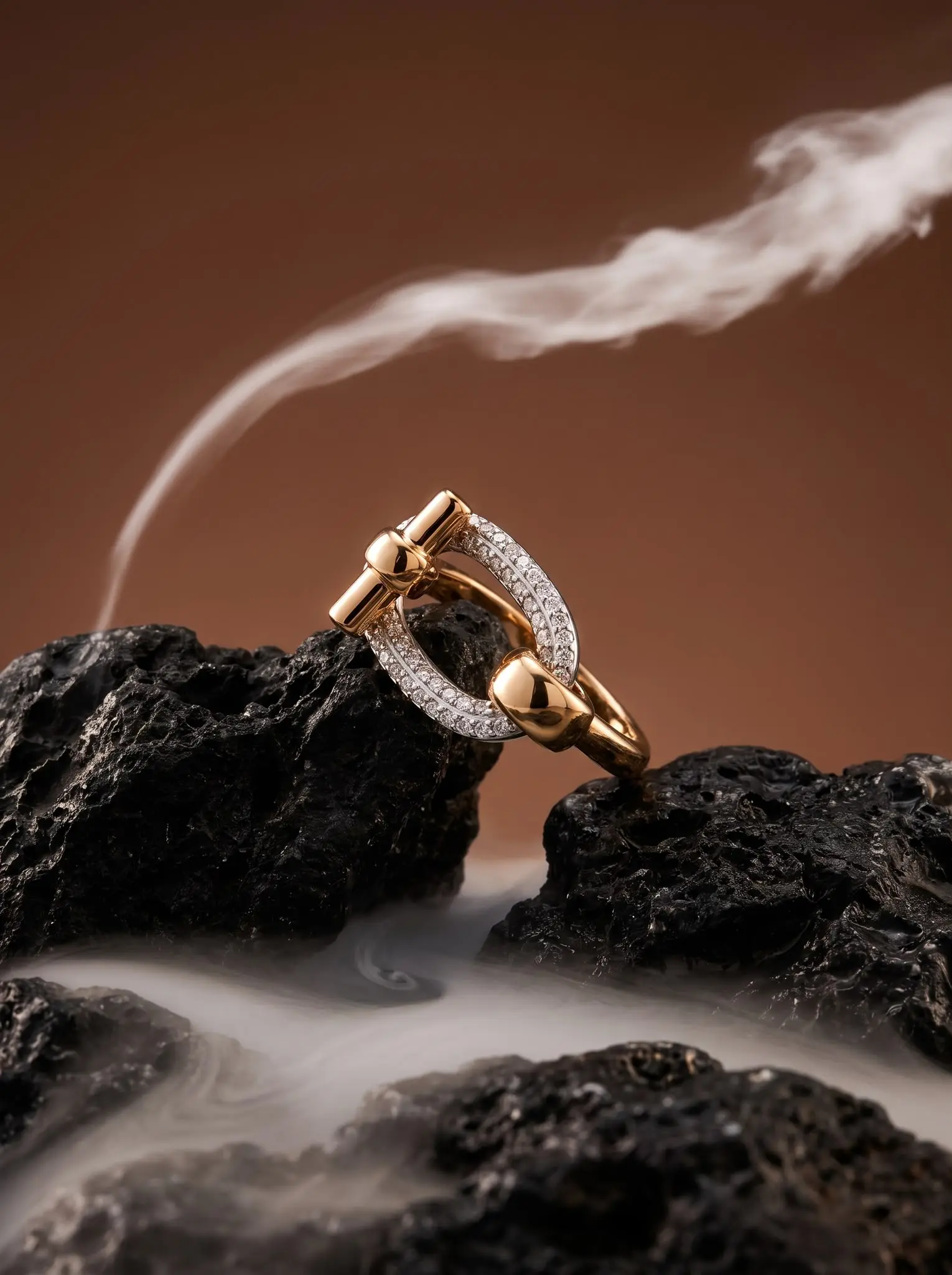 infinite grace ring madu joia rara | Infinite Grace Ring – Madu Joia Rara Infinite Grace Ring by Madu Joia Rara featuring a gold link-inspired design with pavé crystal detailing.