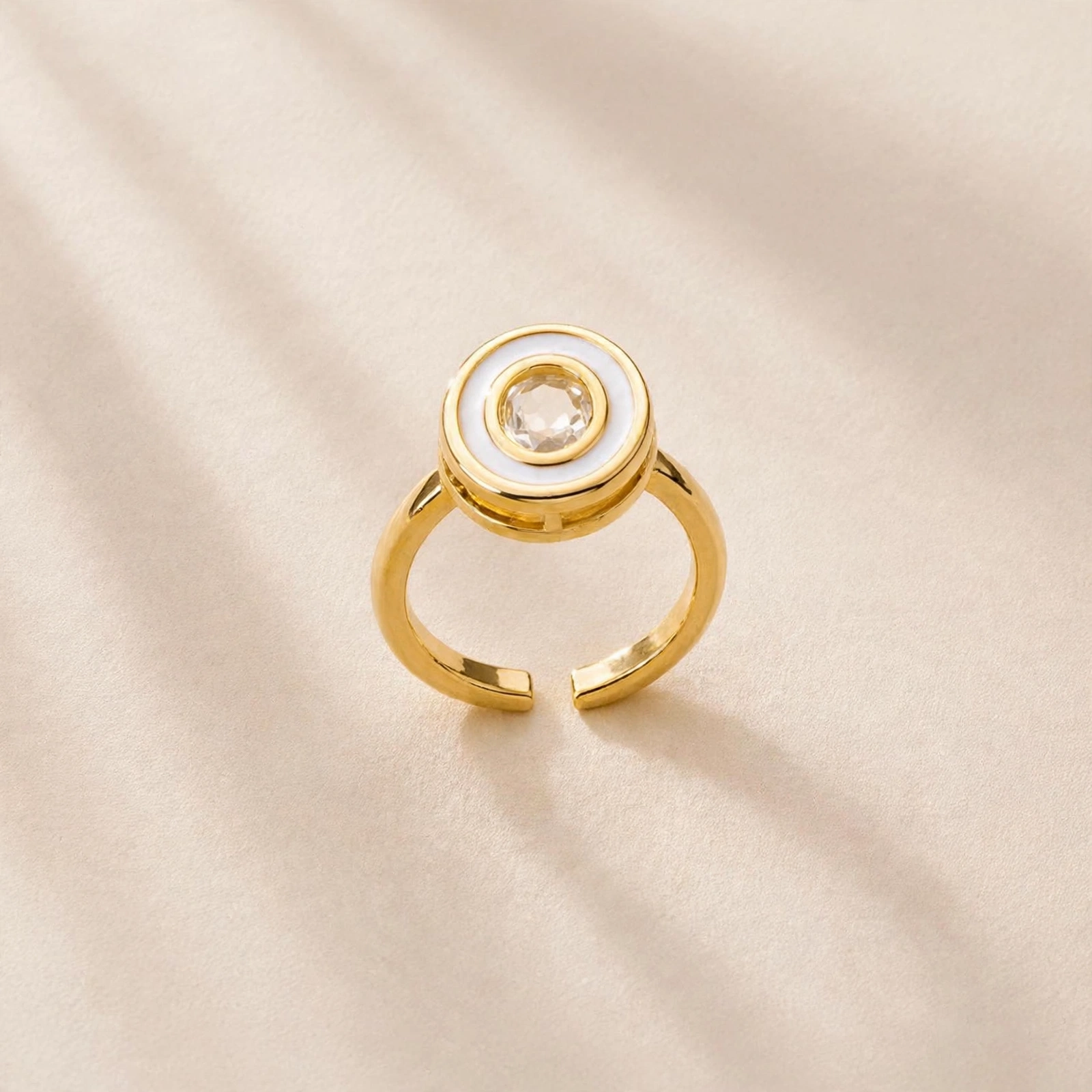 27.990 2 | Pearl Halo Adjustable Ring - Mari Semijoias Pearl Halo Adjustable Ring - Mari Semijoias