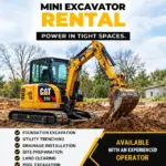 CAT 310 Mini Excavator Rental
